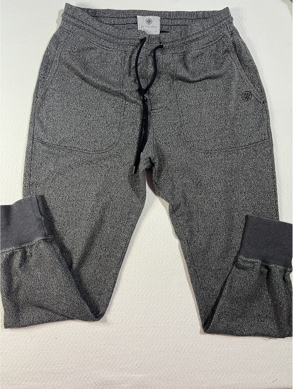 On The Byas Gray Jogger Sweatpants with Drawstring Waist